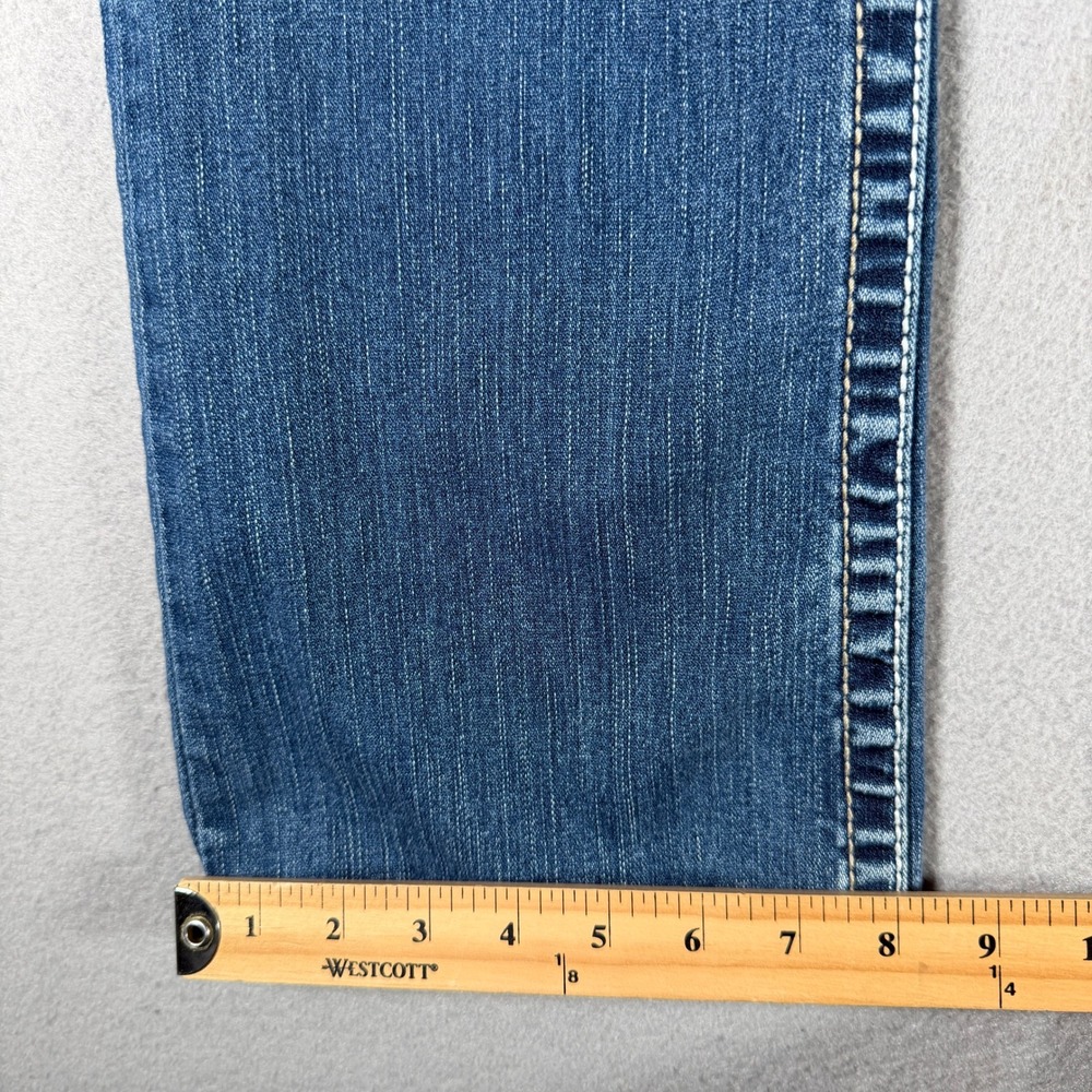 BKE Kate Bootcut Jeans Womens 28x35.5 Medium Wash Contrast Stitch Stretch Denim - Picture 8 of 16